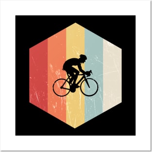 Cycling Retro Distressed Style Posters and Art